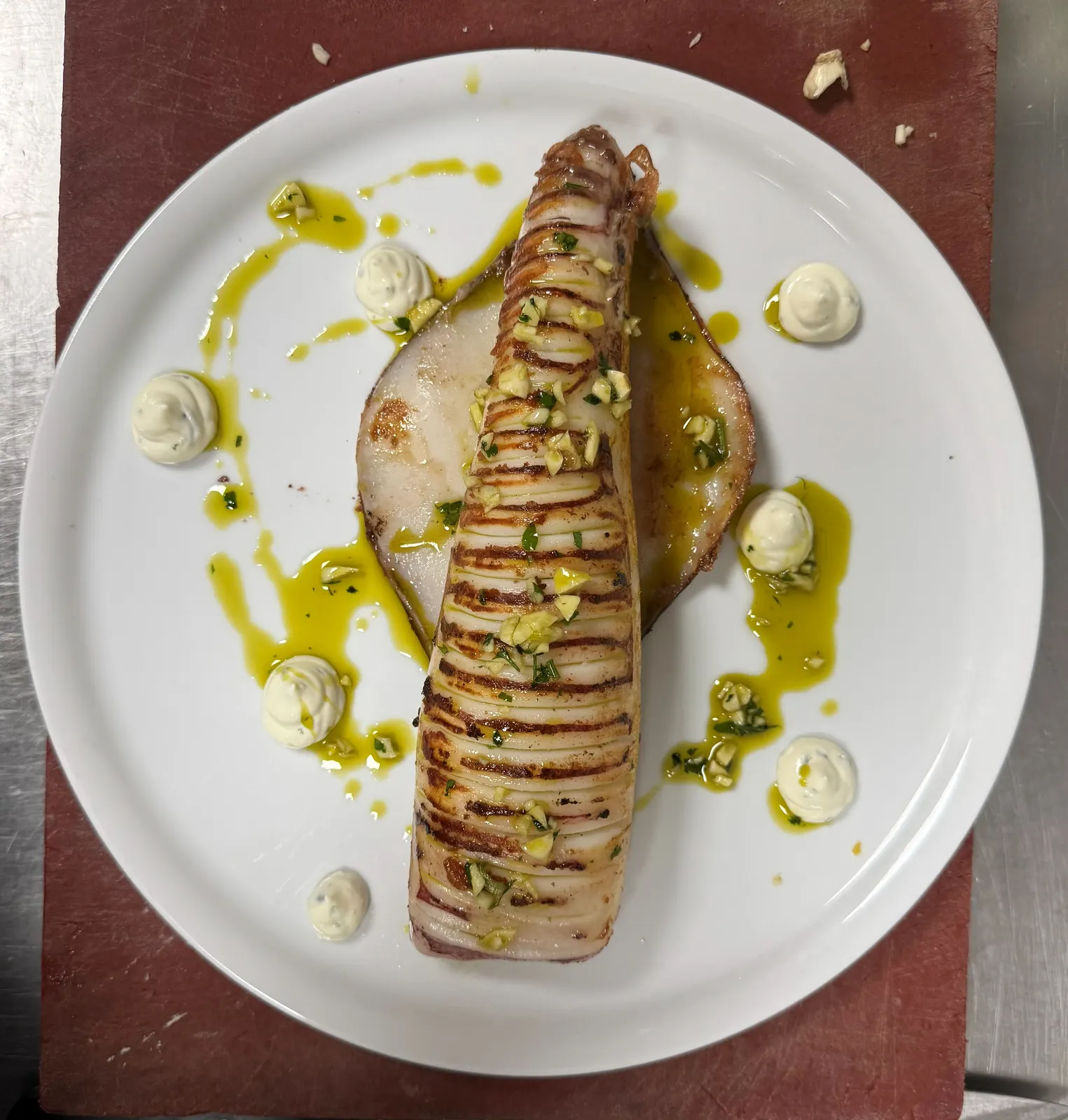 Calamar a la plancha